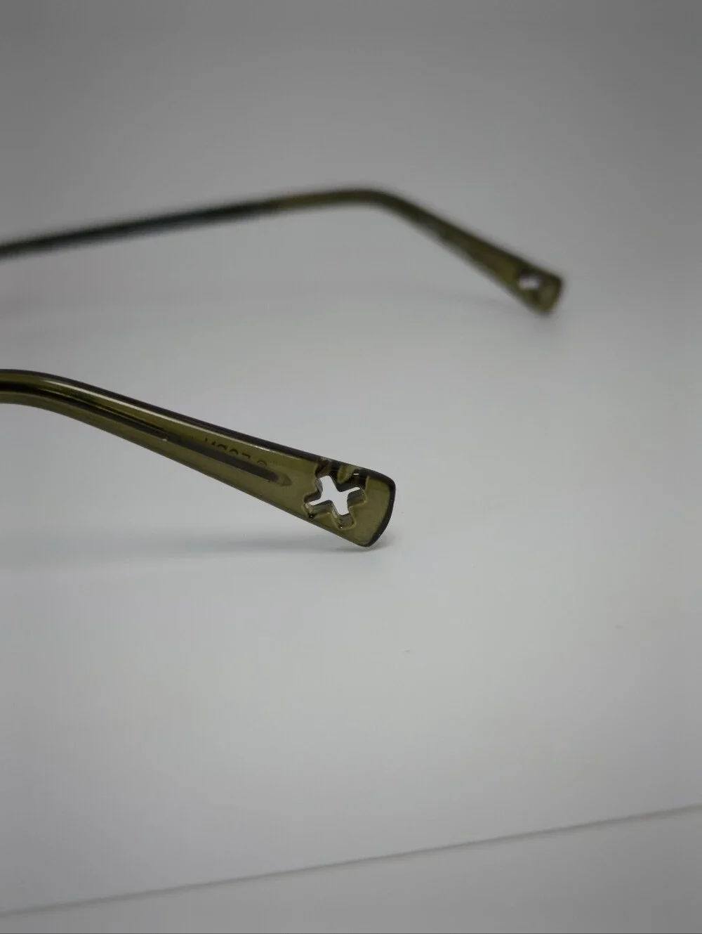 Flexon X Games Youth. Semi-Rimless Eyeglass Frames in Black Green Cyclops